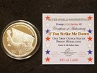 2024 Silver Shield "Trump 2024" Series #1 - 1 oz. If You Strike Me Down Proof