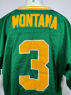 Joe Montana #3 Notre Dame Adidas 1979 Green True School Jersey