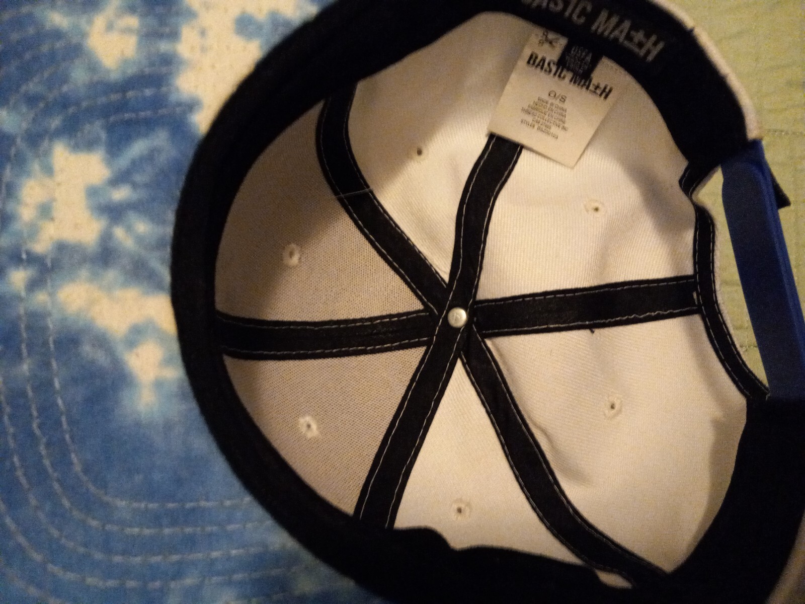 Unisex Adj Snapback Basic Math Embroidered Flat B… - image 9