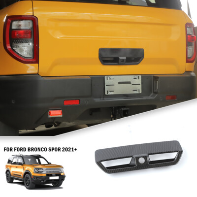 Rear Door Tailgate Handle Cover Trim for Ford Bronco Sport 2021+ Carbon Fiber