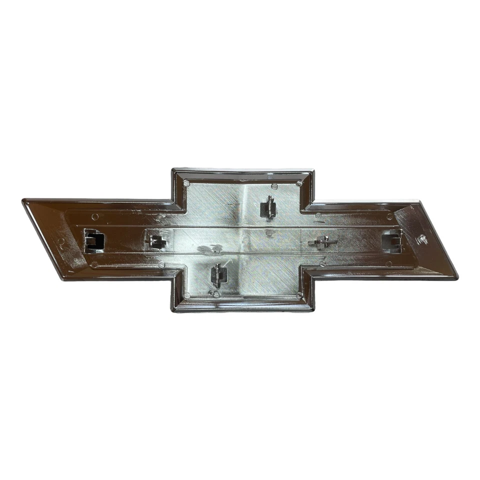 Emblema de parrilla Chevrolet plateado negro logotipo insignia para Chevy Silverado 2014-2015 Foto 2 de 2