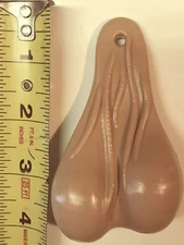Flesh Tone Biker Ballz Truck Nutz Bumper Balls Bull Nuts 4 inches Tall 