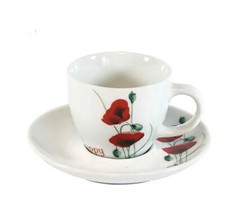 Scarlet Red Poppy collection Canister Teaport, creamer jug, Tray, Placemats
