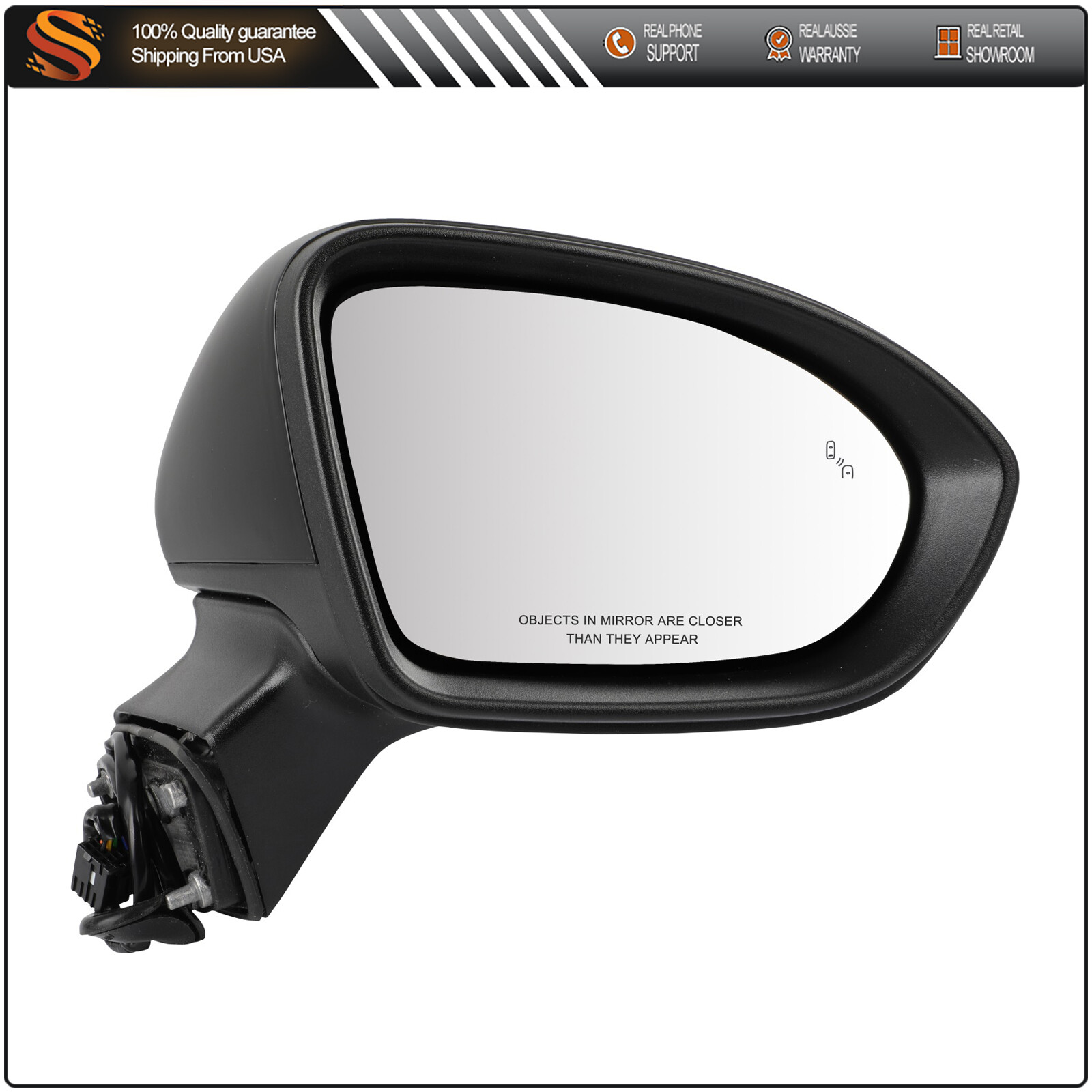 For 2016-2019 Chevrolet Cruze Right Side Heated Mirror W/O Signal Lamp Wholesale
