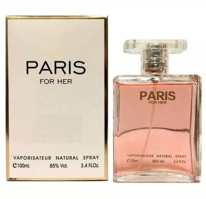 New PARIS FOR HER Eau de Parfum Spray 3.4 oz by Secret Plus PRETTY LASTING  SCENT