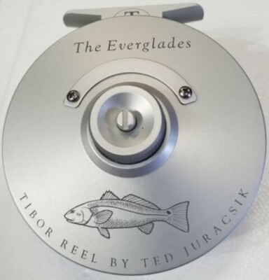 TIBOR EVERGLADES IN FROST SILVER WITH REDFISH ENGRAVING #7-9 WT FLY REEL |  eBay