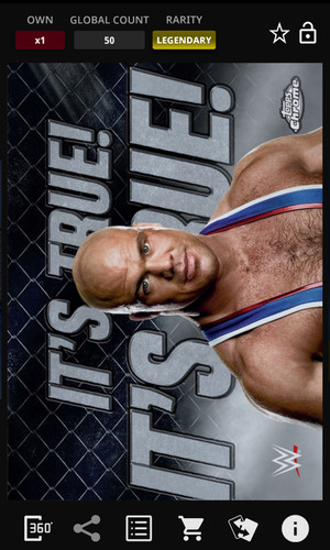 Kurt Angle #P-KA 2025 Topps Chrome WWE Persona card
