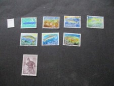 Lot Fische auf Briefmarken - weltweit - alles abgebildet