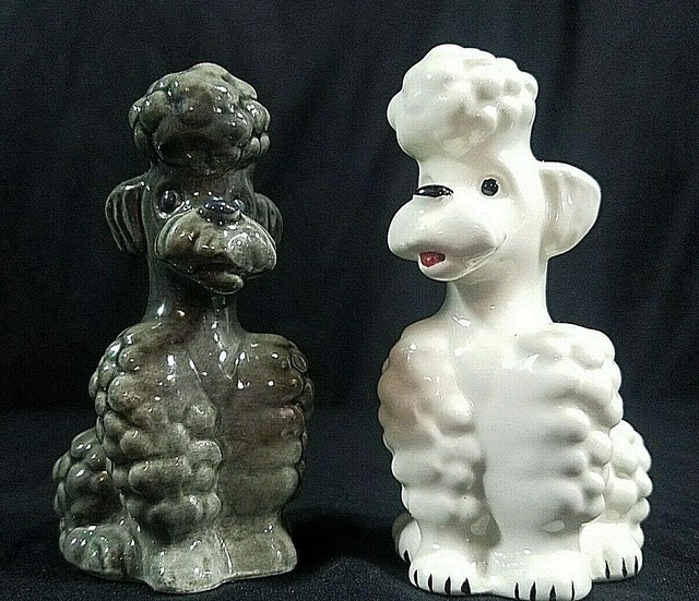 Goebel Gray White Poodle Dog Figurine West Germany eBay