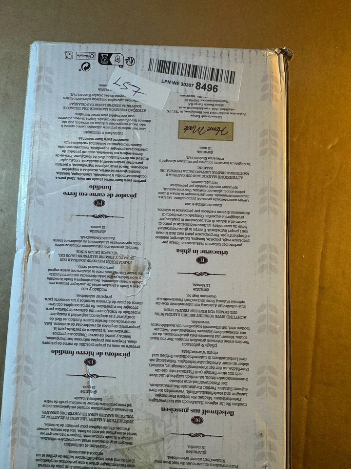 Picadora de carne KitchenCraft en caja de regalo, hecha en casa no. 5, picadora manual, hierro fundido, Foto 2 de 4