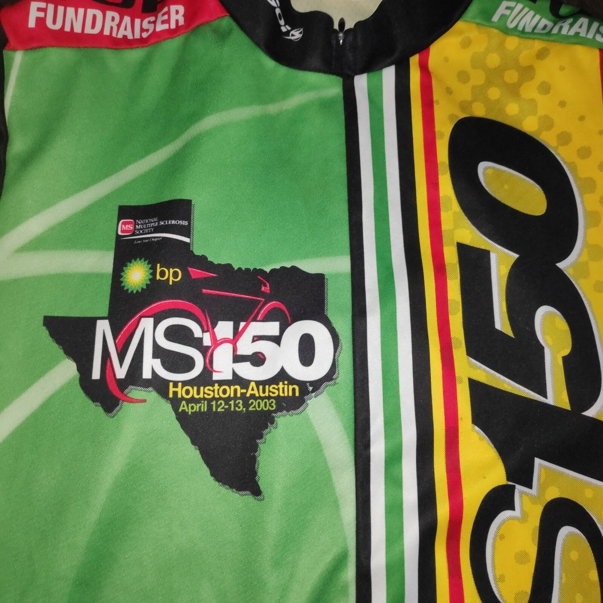Sugoi BP MS150 Houston Austin 2003 Cycling Bike Jersey Shirt Men's