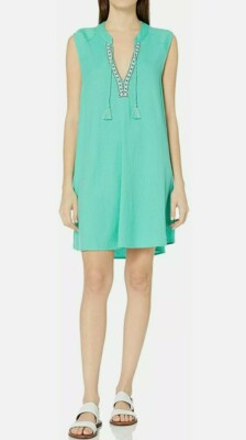 ROXY Junior's Magic Hour Tank Dress Pool Blue Teal Size Small
