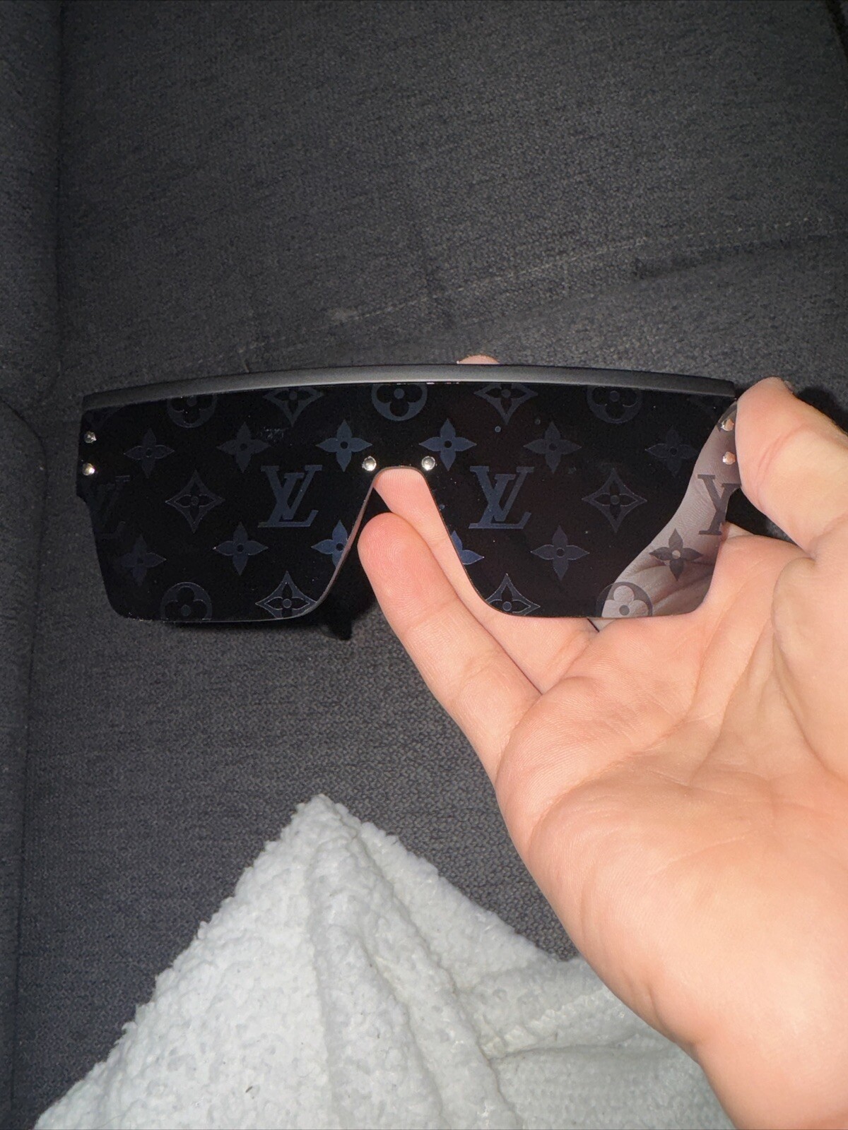 Louis Vuitton Z1082E WAIMEA Monogram Black Gray Men's Sunglasses eBay