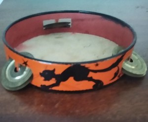 1950's Ohio Art Tin Halloween Tamborine