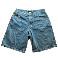 Vintage Route 66 Shorts Men  s 34 Relaxed Fit 9  Bermuda Denim Jorts Y2K Skater