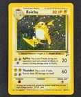 Raichu 16/130 Holo w/Swirl Base Set 2 Vintage WotC Pokemon Card