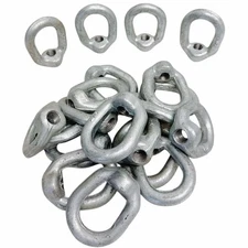 20 Pc Hot Dipped Galvanized 1/2" Eye Nut with 5/8"-11 UNC Tap 3,600 Lbs WLL