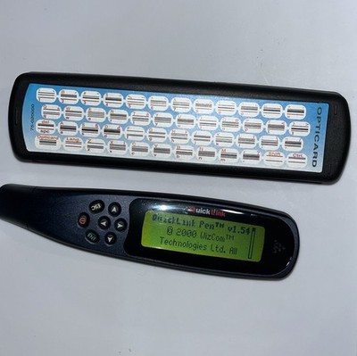 Nice Used Vintage Wizcom Quicklink Pen Elite Handheld Scanner - Works W/ Case US