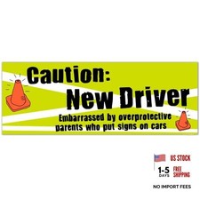 Caution New Driver Car Magnet for Teens, Removable and New Driver Funny