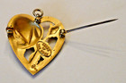 10K Gold Order Of The Rose Heart Beta Sigma Phi Sorority Pin Pendant 6.3 Grams — photo 8