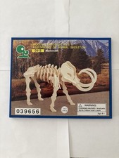Wood 3D Puzzle Kit Mammoth Animal Skeleton D312 Beige, Age 6+, 15 pcs