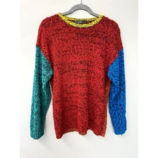 Vintage 80's/90's Gitano Colorblock Oversized Sweater Women's L