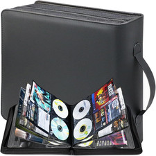 CD/DVD Storage Binder, Blu-Ray Storage Binder Capacity 200 Disks and 100 Booklet