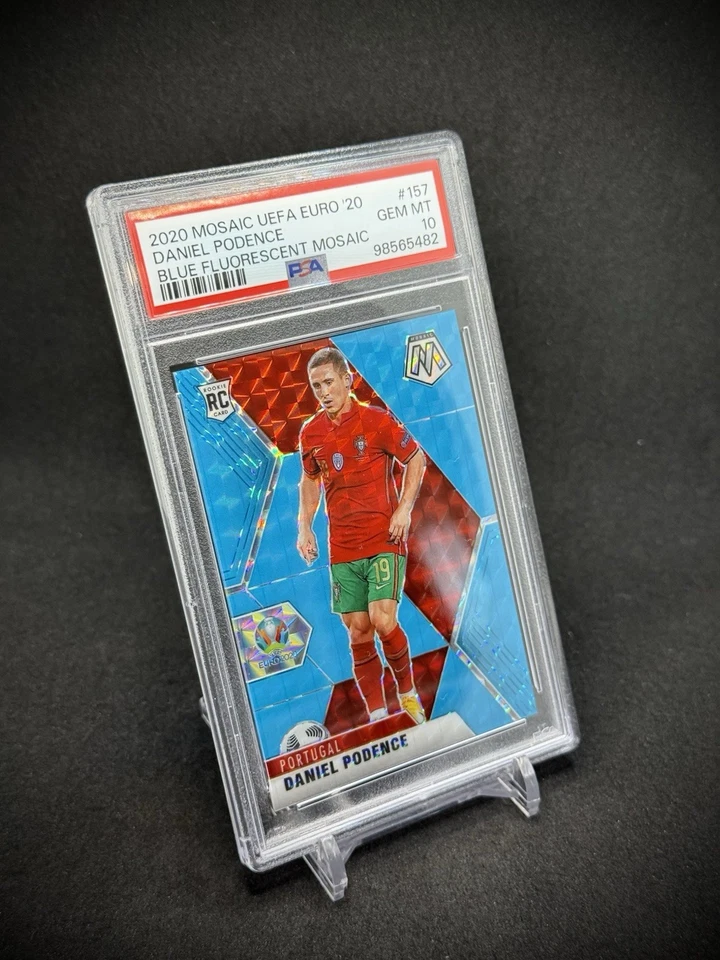Daniel Podence 2020 Panini Prizm Blue Fluorescent Rookie Prizm /15 SSP PSA 10 - Image 2 of 3