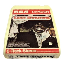 NEW PADS&SPLICE! LOUIS ARMSTRONG Never Forgotten Jazz B+ 8-track cartridge