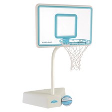 Splash Shoot Clear Pool Basketball Hoop, Aqua Fixed Height -Dunn Rite 12951