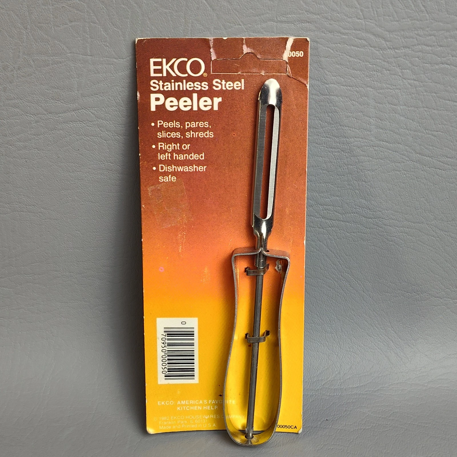 Vintage Ekco Floating Blade Stainless Steel Peeler Made In USA New 1982