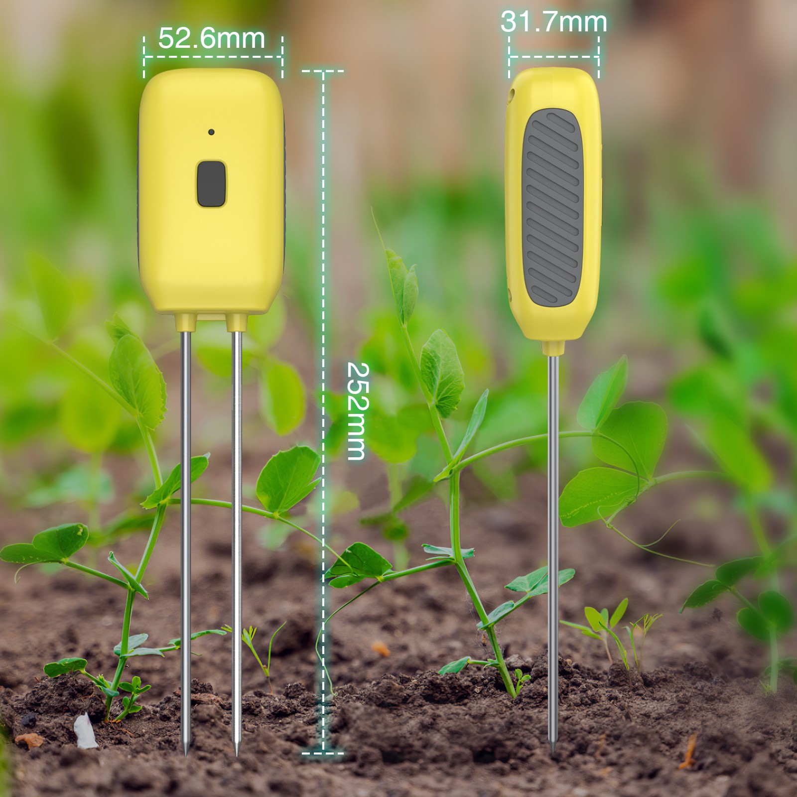 .Soil Tester Temperature Humidity Test Meter Potted Plant Moisture Measuring