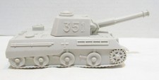 MARX PLAYSET VINTAGE GERMAN TANK  351 LIGHT GRAY BATTLEGROUND EUROPE DESERT FOX