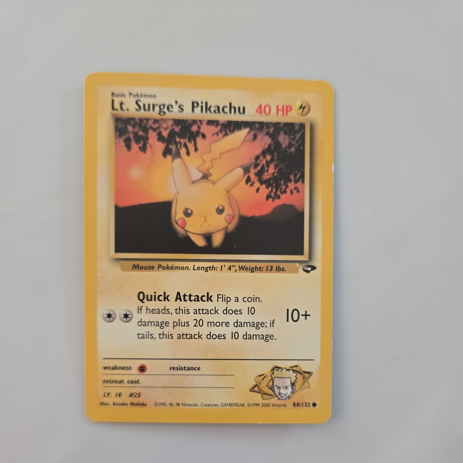 LT. SURGE'S PIKACHU 84/132