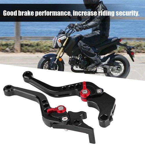Motorcycle Clutch Short Brake Lever Handle Fit For Grom MSX125 - Black 13-18 - Picture 2 of 7
