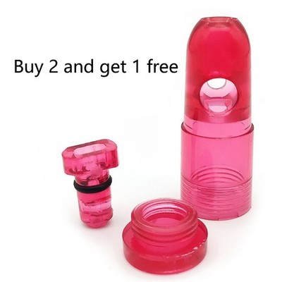 2Pcs Plastic Spice Jars Baskets Storage Box Bullet Dispenser Men Gift For Party
