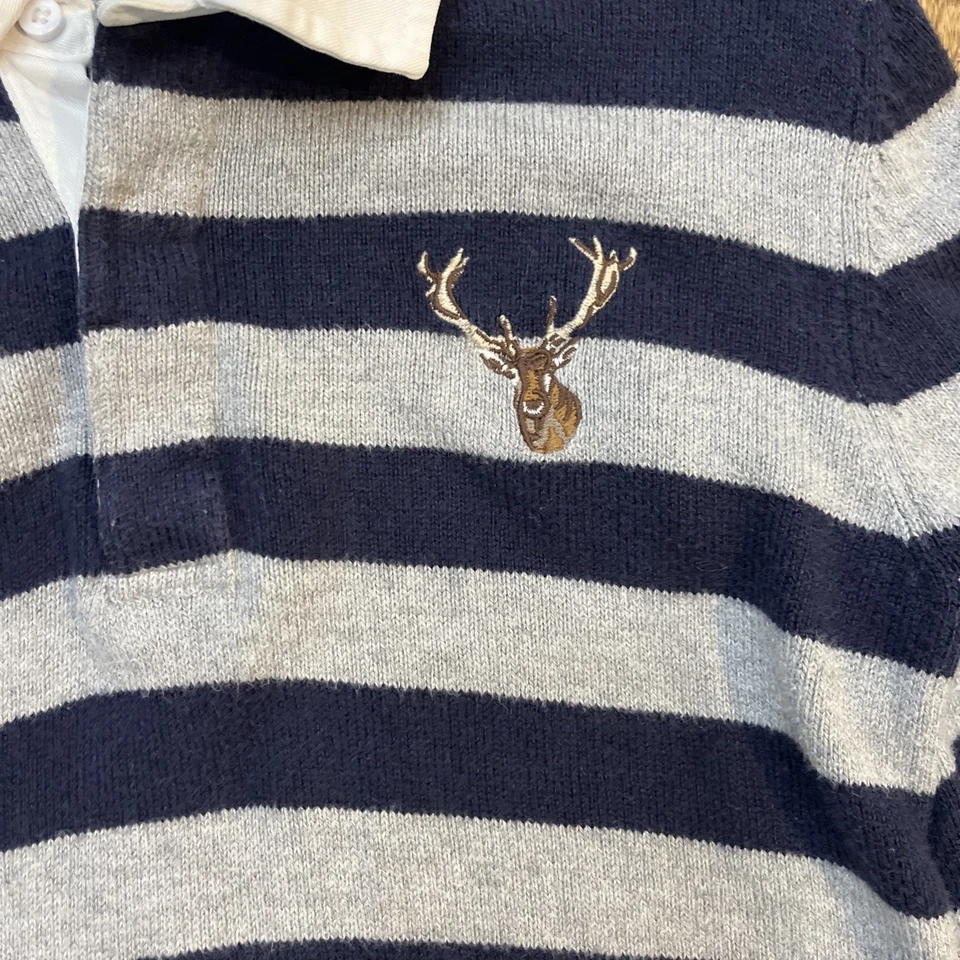 Janie And Jack Boys Sweater Deer Stiped, Size 12 - Image 4 of 4