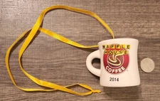 Very Rare Unique Waffle House 2014 Christmas Mug Ornament / Necklace / Decor