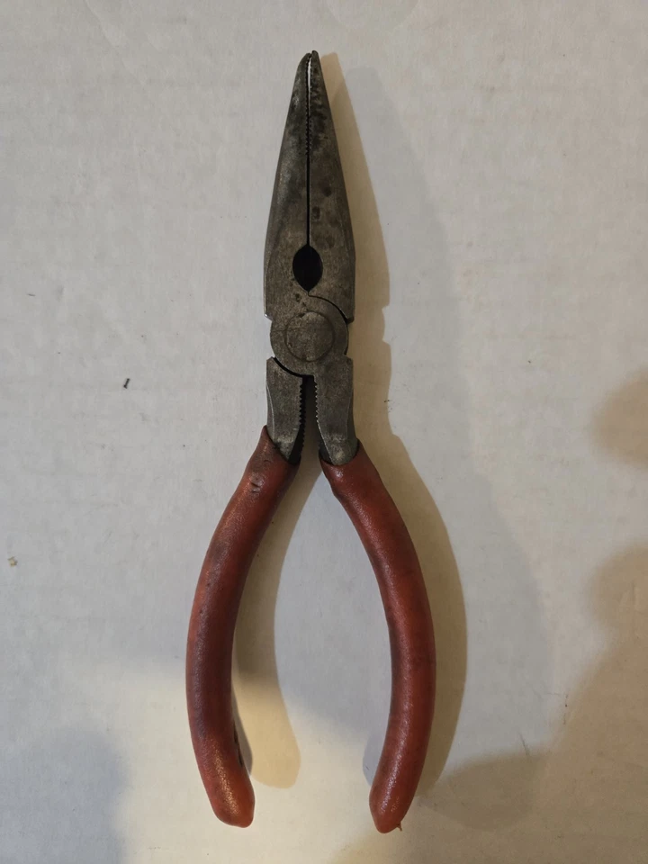 Vintage Stanley 84-121 6" Long Needle Nose Pliers USA Made Hand Tool - Image 4 of 4