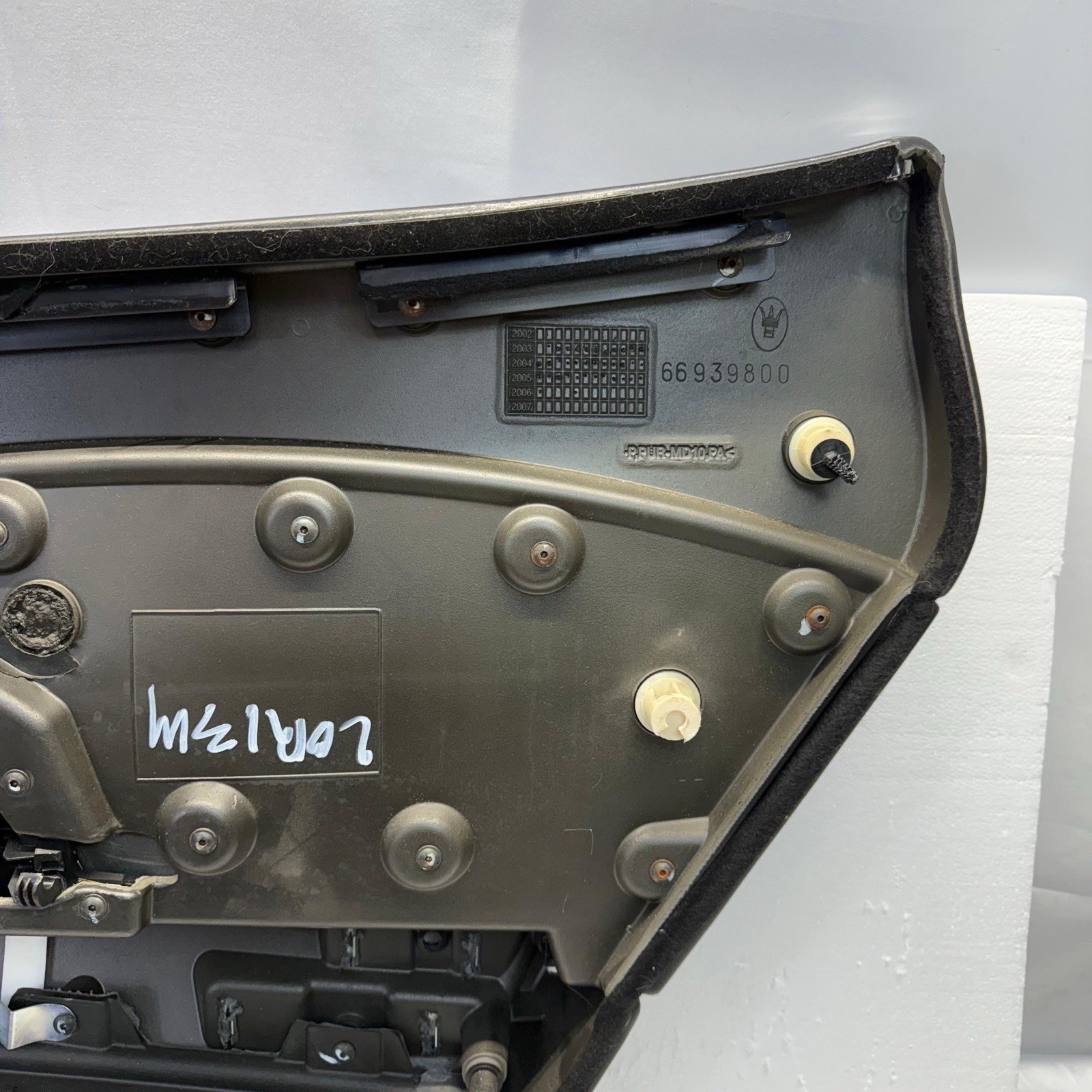 03-13 Maserati Quattroporte M139 Rear Left Side Door Panel Black OEM