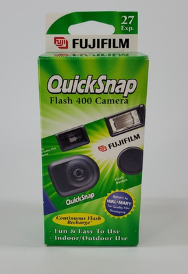Fuji Film Disposable Camera Quick Snap Flash 27 Exposure 400 Speed Expired 01/07