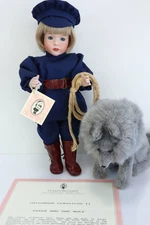 1992 NIB 13" Wendy Lawton Doll PETER & THE WOLF  w/ Tag & Box Ltd Ed 22/750 p