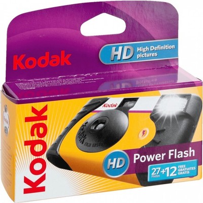 Kodak Power Flash 27+12 ISO 800 Einwegkamera | Analoge Kameras