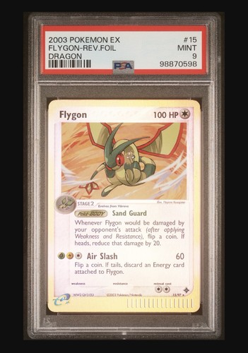 2003 Pokemon EX Dragon Flygon 15/97 Reverse Foil PSA 9 MINT POP 31 🔥🔥🔥