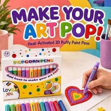 12PCS Magic Popcorn Pen, DIY Bubble Popcorn Drawing Pens AUS — image 2