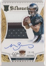 2013 Panini Crown Royale Silhouettes Gold Auto 28/49 Matt Barkley #226 Auto 3c7