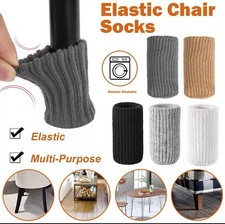 4x Knitted Table Chair Leg Socks Sleeve Floor Protector Furniture Feet Covers