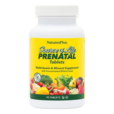2 X NaturesPlus Source of Life Prenatal Multivitamin & Mineral Supplement -- 90