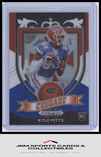 2021 Prizm Draft Picks Crusade #167 Kyle Pitts Red White Blue RC (B525)