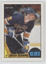 1987-88 O-Pee-Chee Brian Benning #122 0jh2